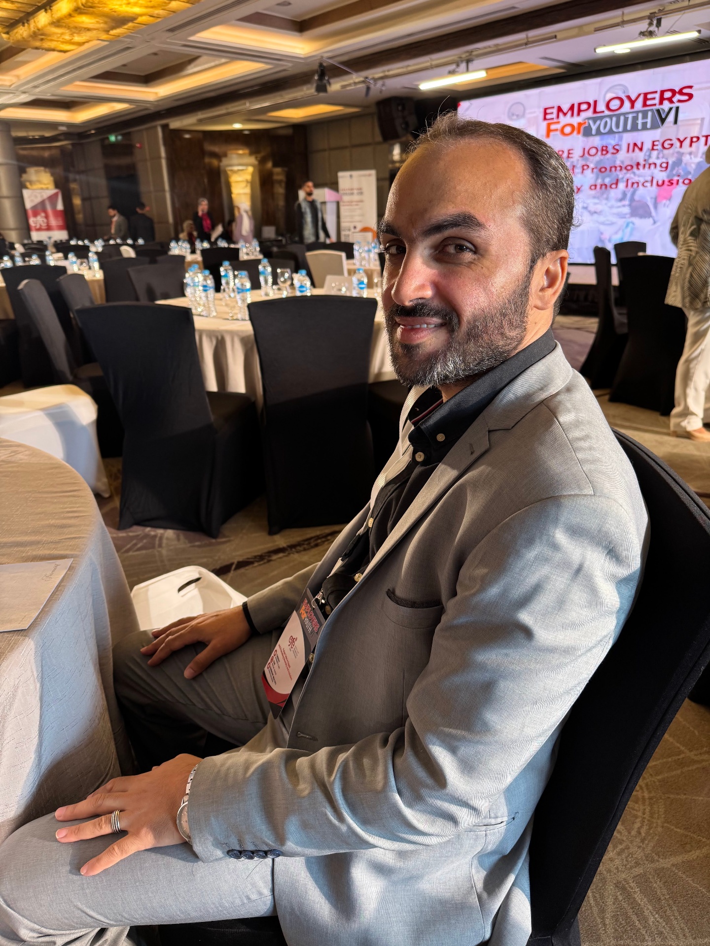 Muhammad at a travel industry event